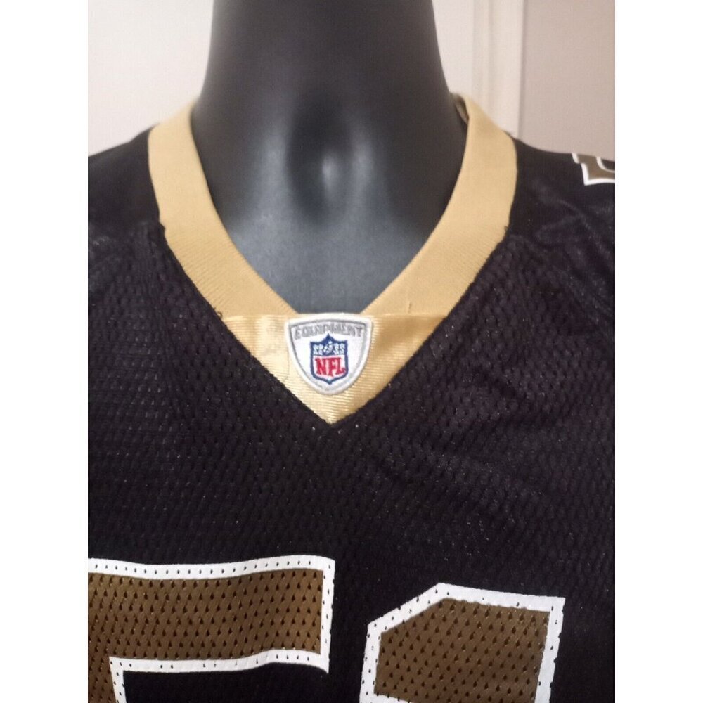 New NWT Boys Jonathan Vilma Reebok New Orleans Saints #51 Jersey Large 14-16 NFL - Picture 4 of 13